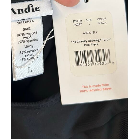 Andie Swim The Cheeky Coverage Tulum One Piece L NWT - Picture 3 of 5